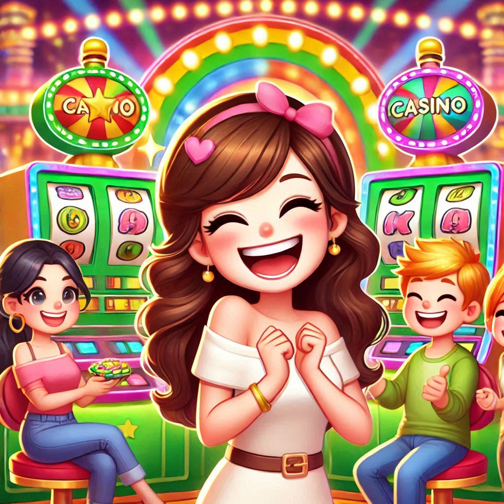 fille heureuse au LUCKY8 CASINO